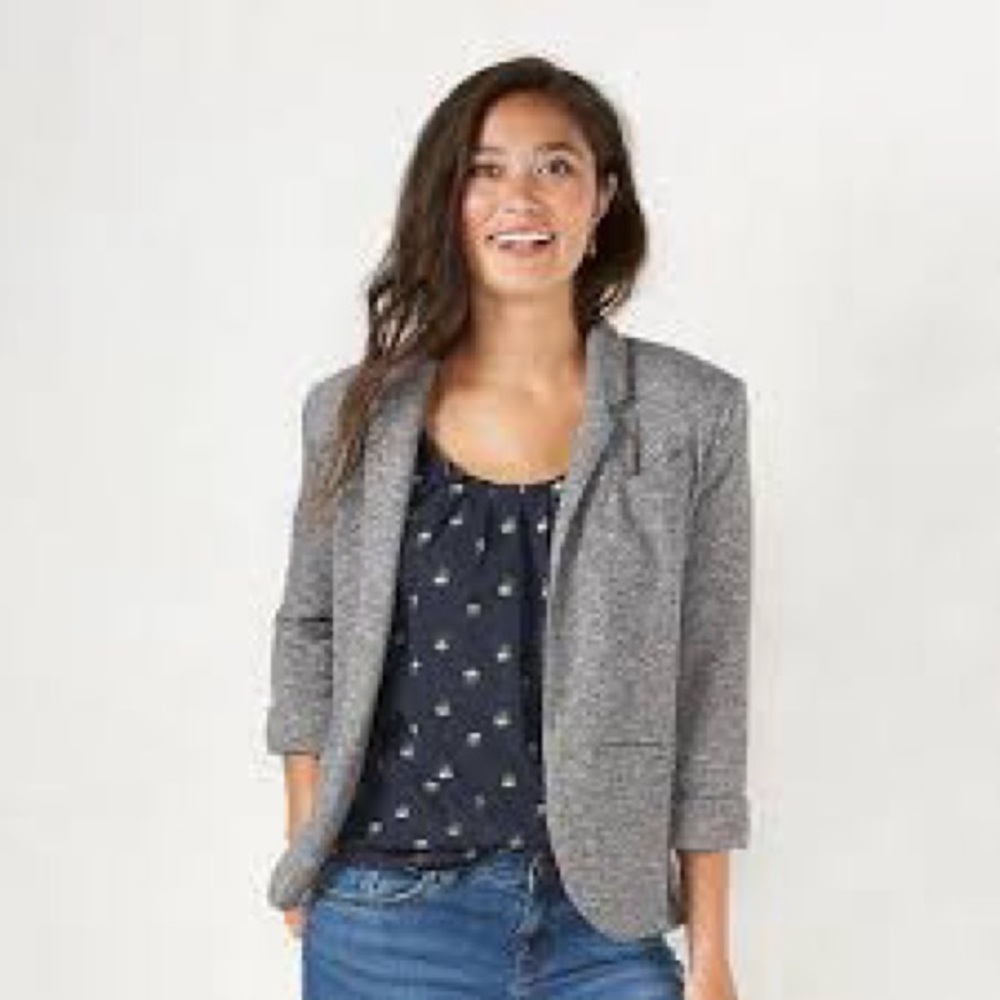 LC Lauren Conrad Gray Women's Jacket